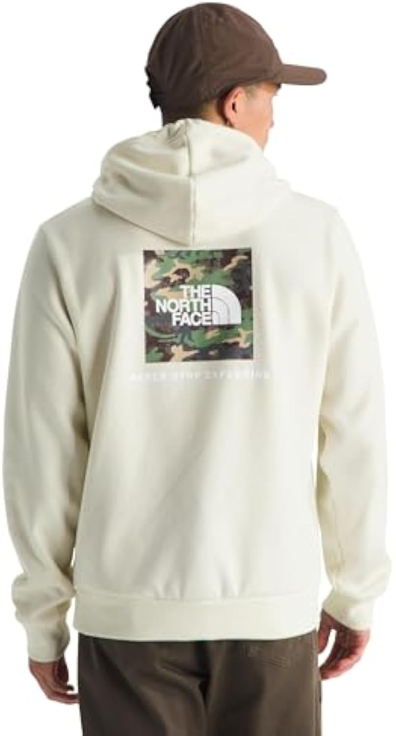 The North Face mens Evolution Box Camo Fill Hoodie | Sweatshirt With 2 Piece Hood, Adjustable Drawcord, Kangaroo Hand Pocket