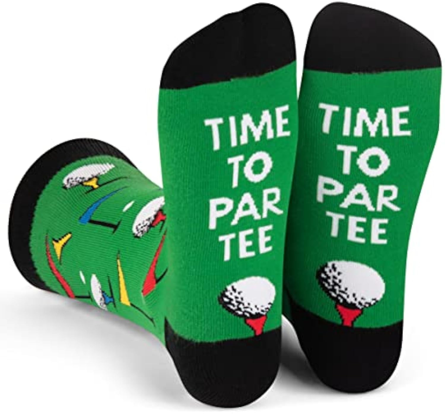 Lavley Funny Golf Socks - Fun gift for golfers - Unisex one size fits most - Great for birthdays or stocking stuffers