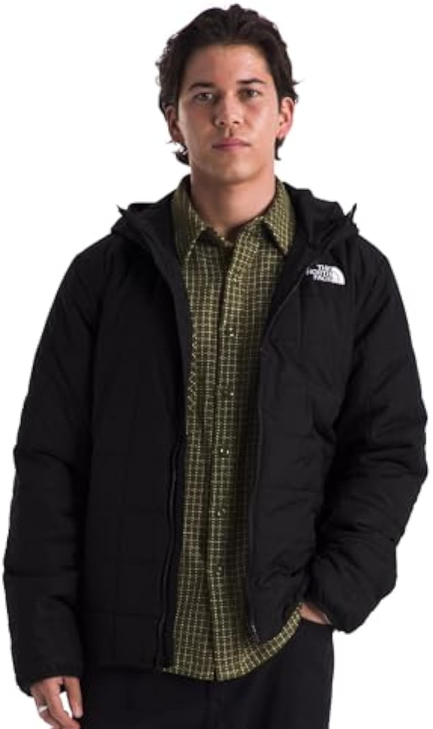 THE NORTH FACE Men's Junction Insulated Hoodie | Water Resistant With Heatseeker Insulation, 3-piece Hood & Zip Pockets