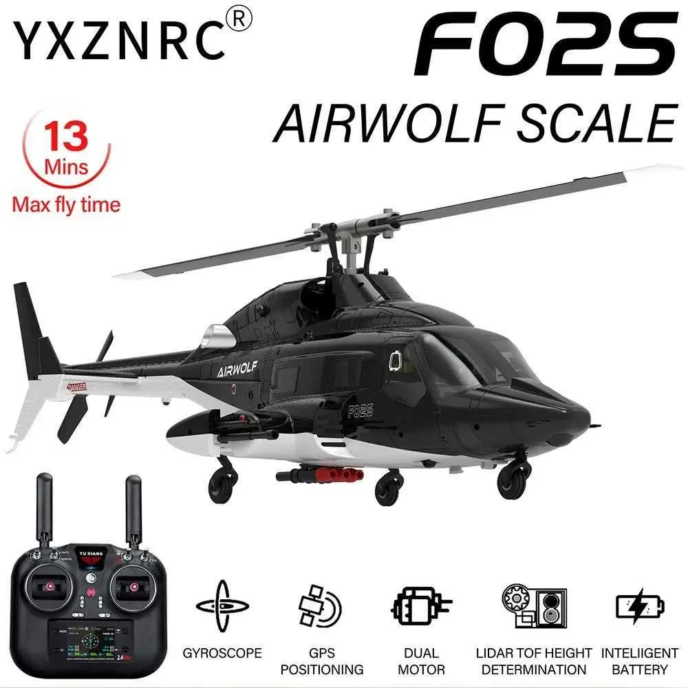 YUXIANG F02S Flying Wolf Armed Remote Control Helicopter GPS Positioning Automatic Return 1 34 Remote Control Aircraft Model