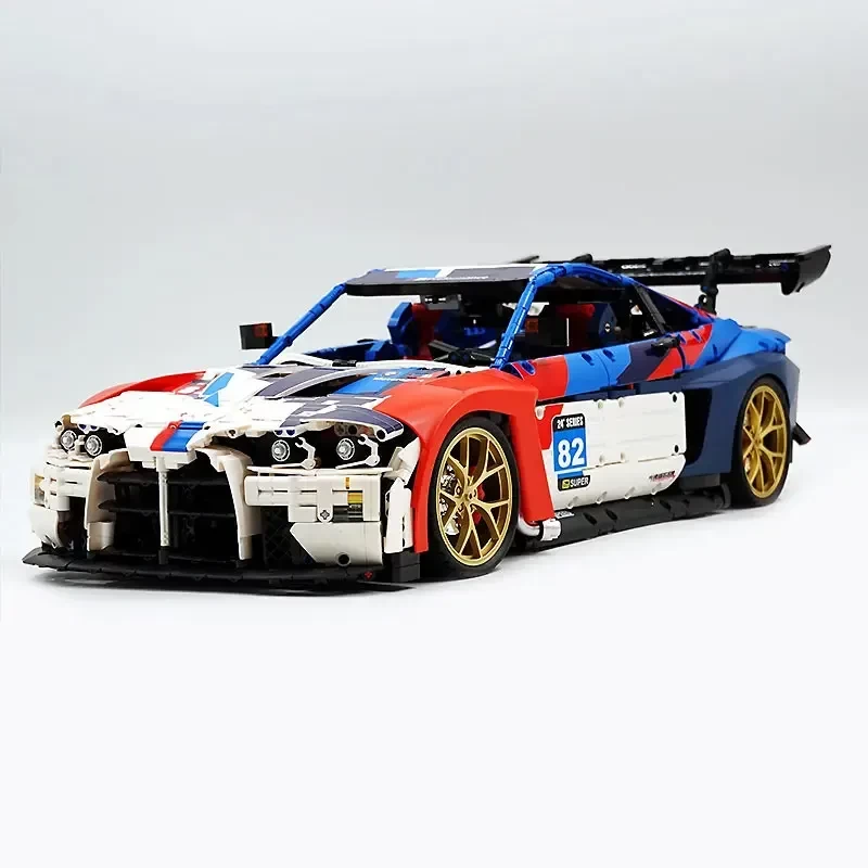 1:8 M4 sports car MOC JD040 technology speed racing building block assembly educational children toys christmas gift