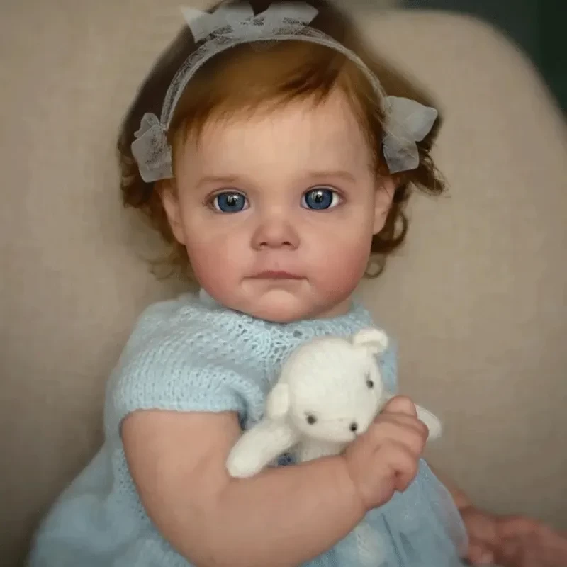 Reborn Doll Cloth Body Girl 60 Cm Dolls for Girl Baby Reborn 3D-Paint Skin with Vein Soft Reborn Newborn Baby Reborn Maggie Doll